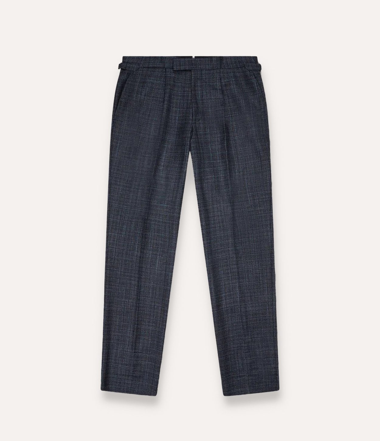 Turnbull & Asser navy check trousers