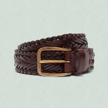 Brunello Cucinelli Woven Leather Belt