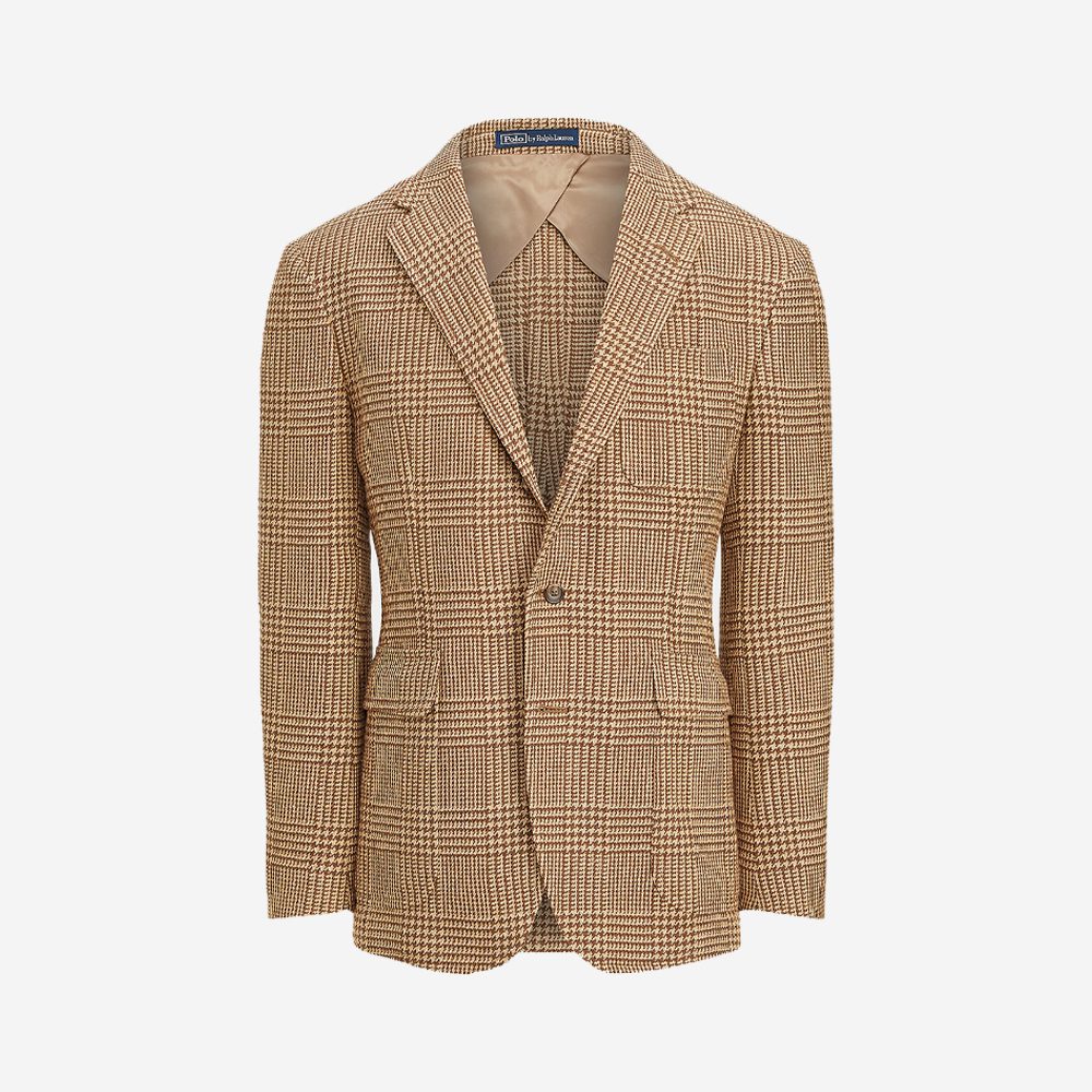 Ralph Lauren Silk-Blend Plaid Jacket