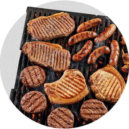 Festin barbecue en famille