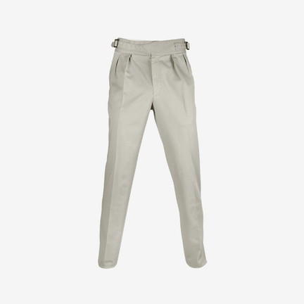 Manny Pant in Beige Cotton