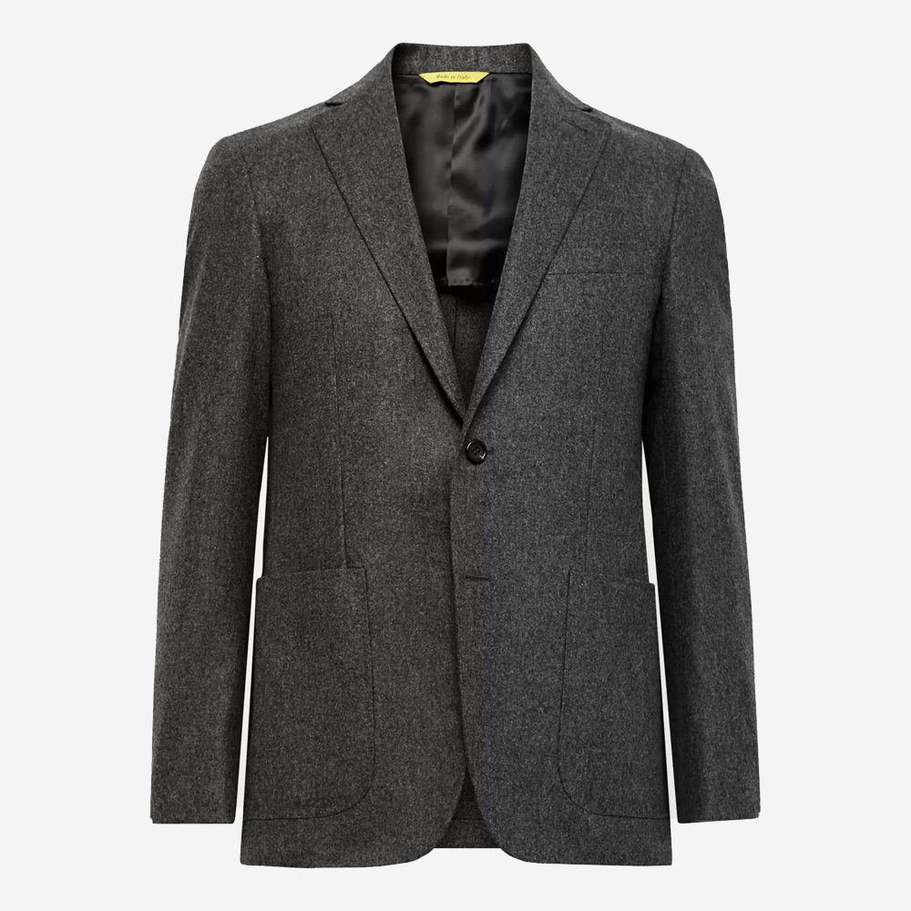 Canali Wool-Flannel Suit Jacket