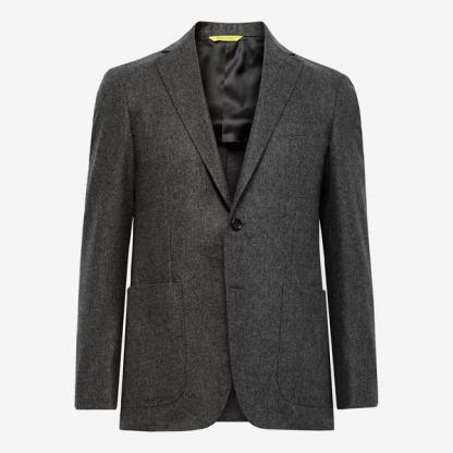 Canali Wool-Flannel Suit Jacket