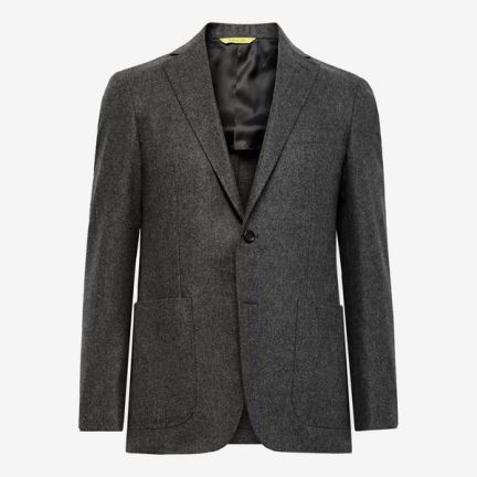 Canali Wool-Flannel Suit Jacket