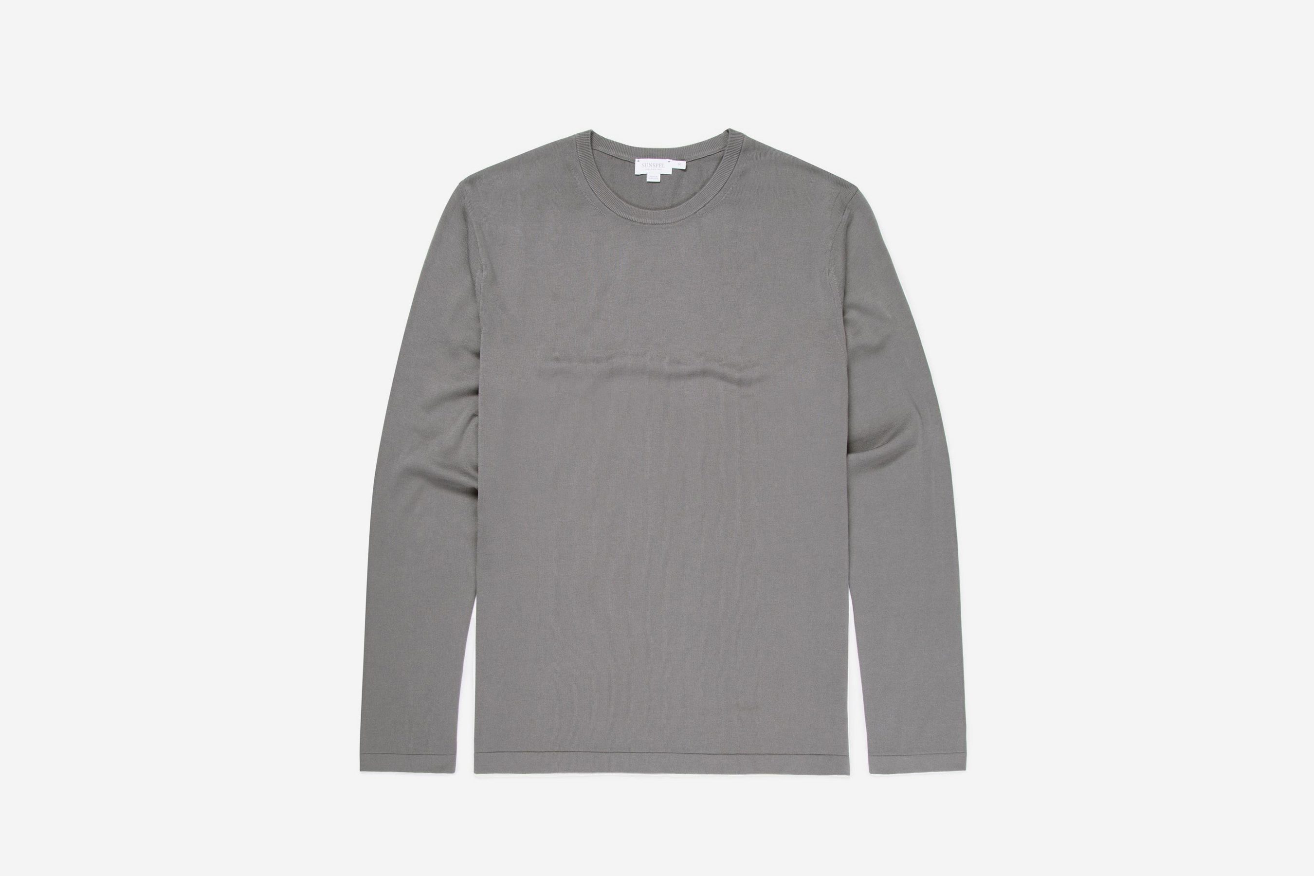 Long Sleeve [Out of Print] Ian Fleming / Casino e Sweatshirt (Grey) Sunspel Ian Fleming 2020 Winter Collection | Bond Lifestyle