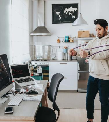 What’s the best workout gear you can use at your desk?