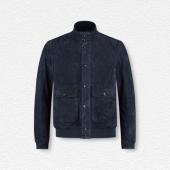 Aurélien Navy Suede Jacket