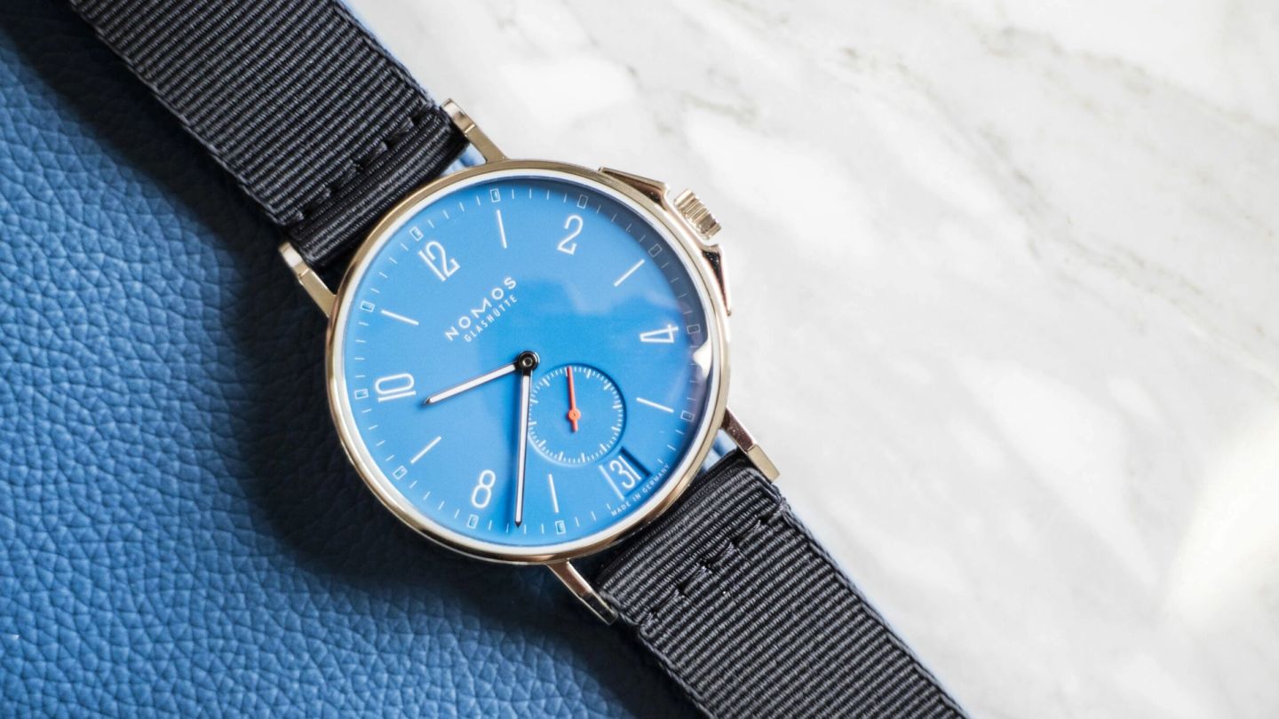 Nomos Glashutte Aqua Ahoi Datum watch review: Elegant, new and very, very blue