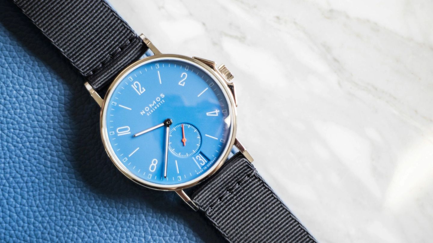 Nomos Glashutte Aqua Ahoi Datum watch review: Elegant, new and very, very blue