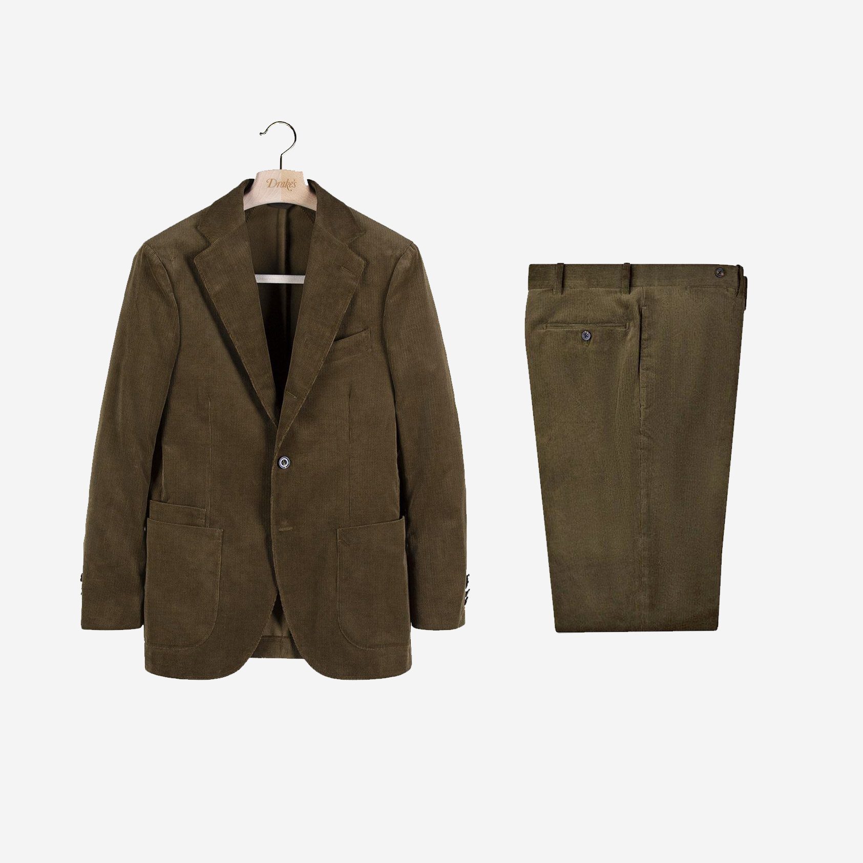 Drake’s Mid-Wale Corduroy Jacket + Trousers