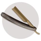 Böker Damascus Gold Horn Straight Razor