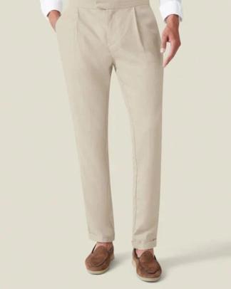 Sand linen trousers