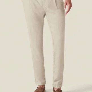 Sand linen trousers