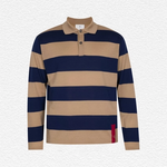 John Smedley Merino Wool Stripe Rugby Shirt