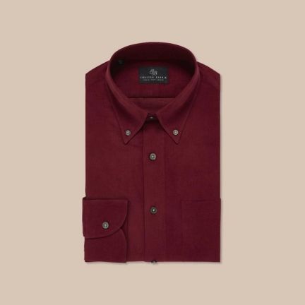 Chester Barrie Baby Cord Shirt in Red