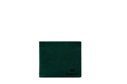 Leather 8 Card Wallet Emerald