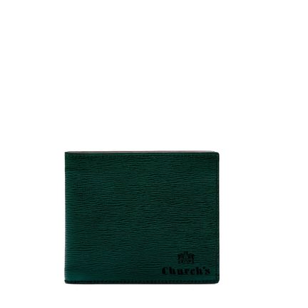 Leather 8 Card Wallet Emerald
