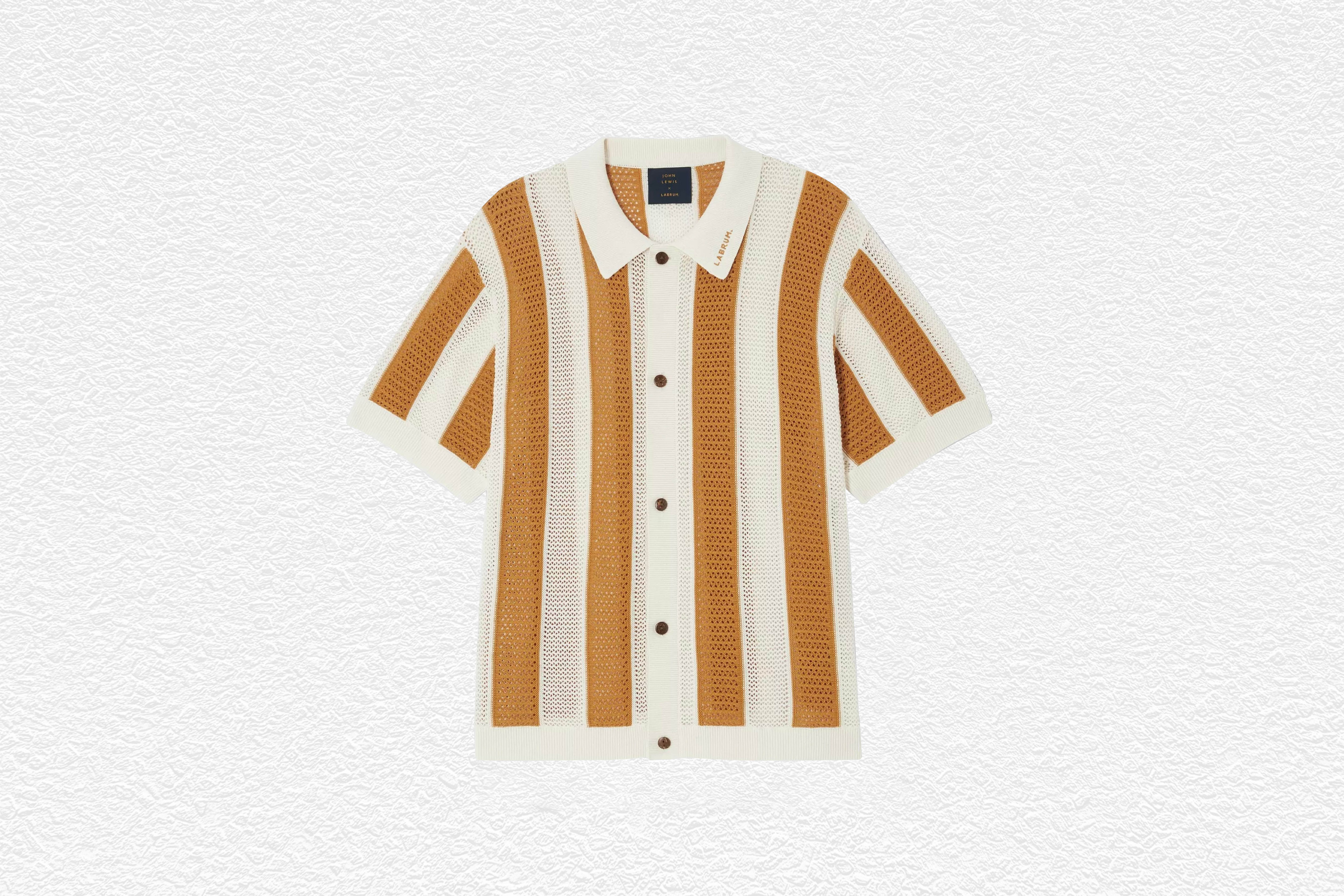 Cotton Linen Knit Polo