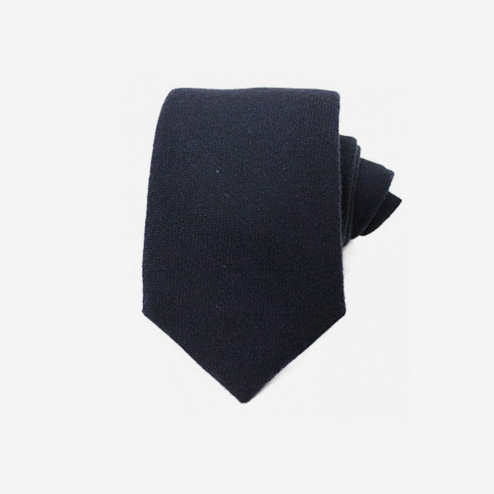 Emma Willis Navy Cashmere Tie