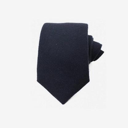 Emma Willis Navy Cashmere Tie
