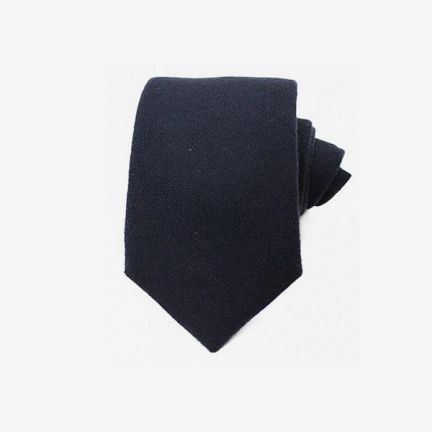 Emma Willis Navy Cashmere Tie