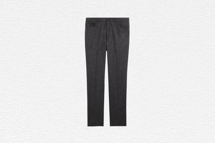 Pantalon en laine à 5 poches