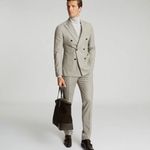Reiss Pinstripe Double-Breasted Suit