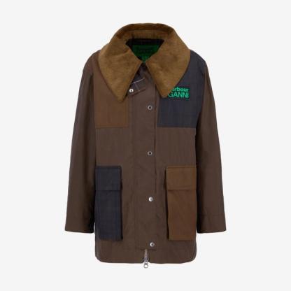 Barbour x GANNI Waxed Duffle Coat