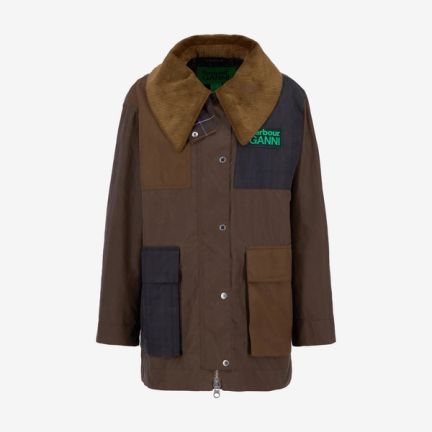 Barbour x GANNI Waxed Duffle Coat