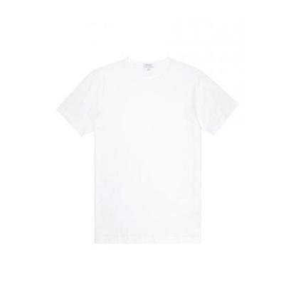 Sunspel Classic Cotton T-Shirt in White