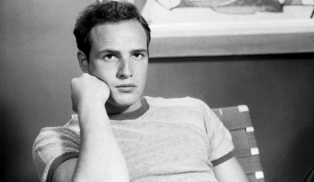 Marlon Brando wearing pique cotton t shirt