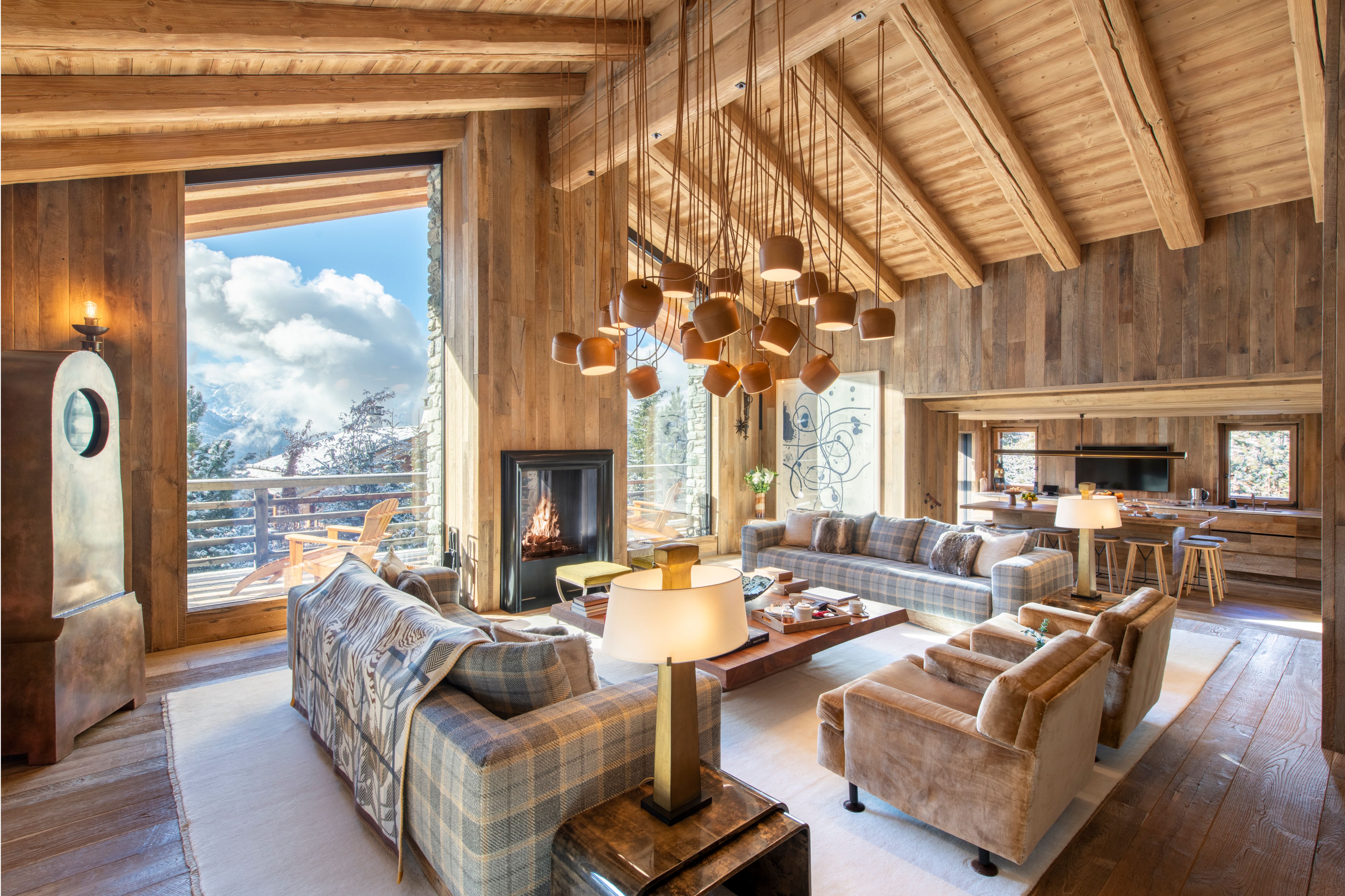 Living room at Chalet Vicuña