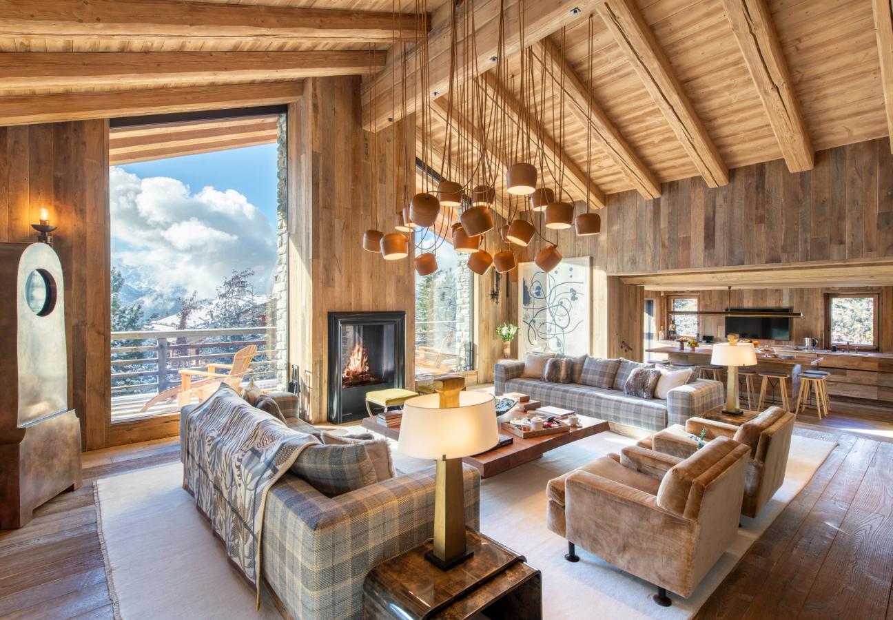 Living room at Chalet Vicuña