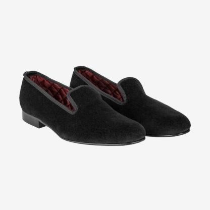 New & Lingwood Velvet Slippers