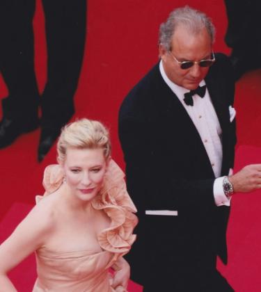 Cate Blanchett and Charles Finch on the red carpet
