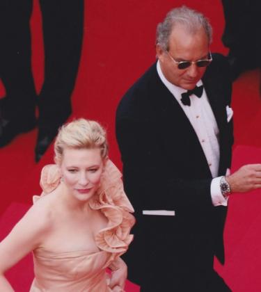 Cate Blanchett and Charles Finch on the red carpet