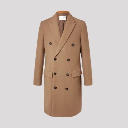 Salle Privée Double-Breasted Wool Overcoat