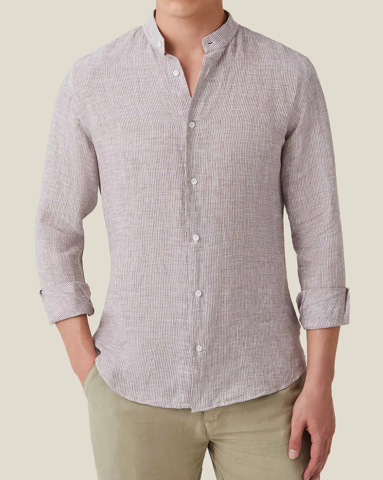 Nocciola brown Versilia shirt