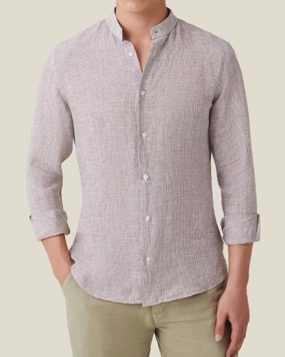 Nocciola brown Versilia shirt