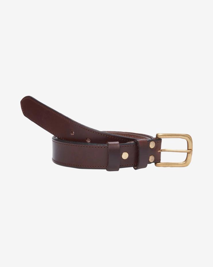 x Tanner Bates Brown Leather Belt