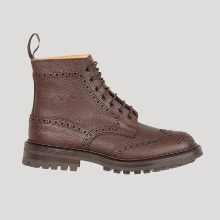 Tricker’s Stow Brogue Derby Leather Ankle Boots