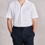 New & Lingwood Camp-Collar Terry Towelling Shirt
