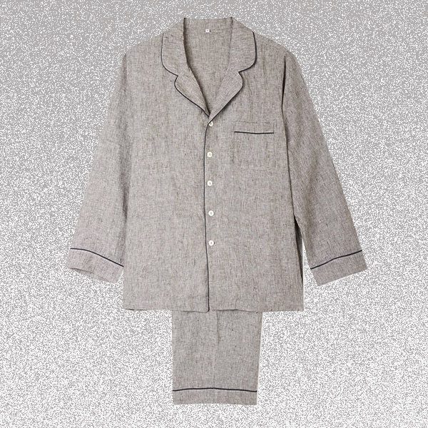 Piglet grey linen pyjamas