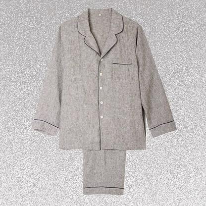Piglet grey linen pyjamas