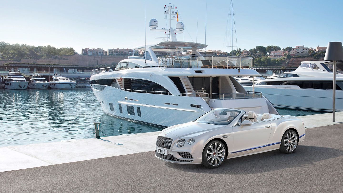 The Bentley Continental GT Galene Edition is a yacht for land