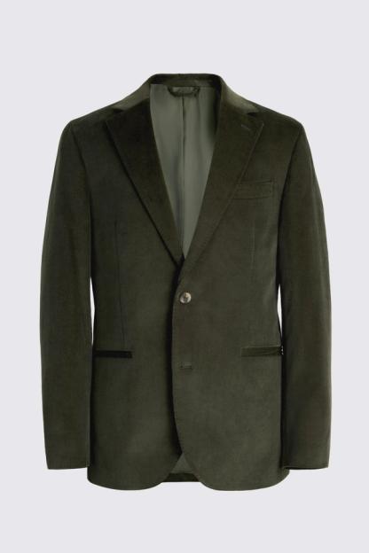 MOSS Tailored Fit Dark Green Corduroy Suit