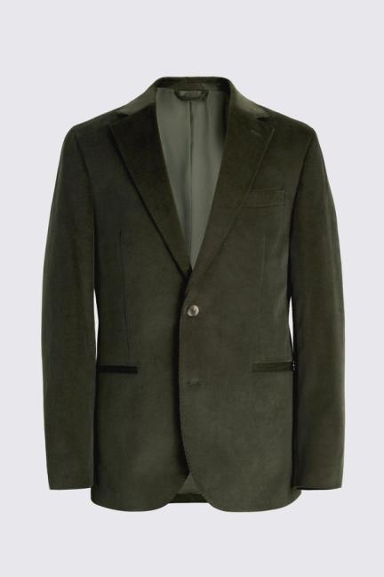 MOSS Tailored Fit Dark Green Corduroy Suit
