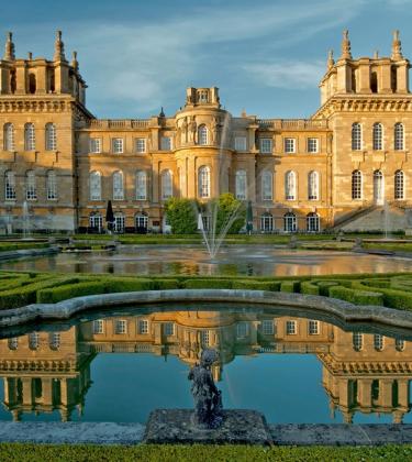 Blenheim Palace in Oxfordshire sunset