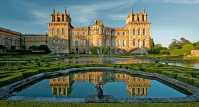 Blenheim Palace in Oxfordshire sunset