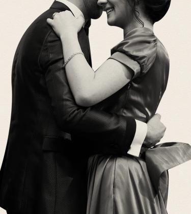 man and woman dancing